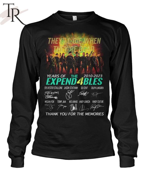 13 Years Of 2010 – 2023 Expend4bles Thank You For The Memories T-Shirt