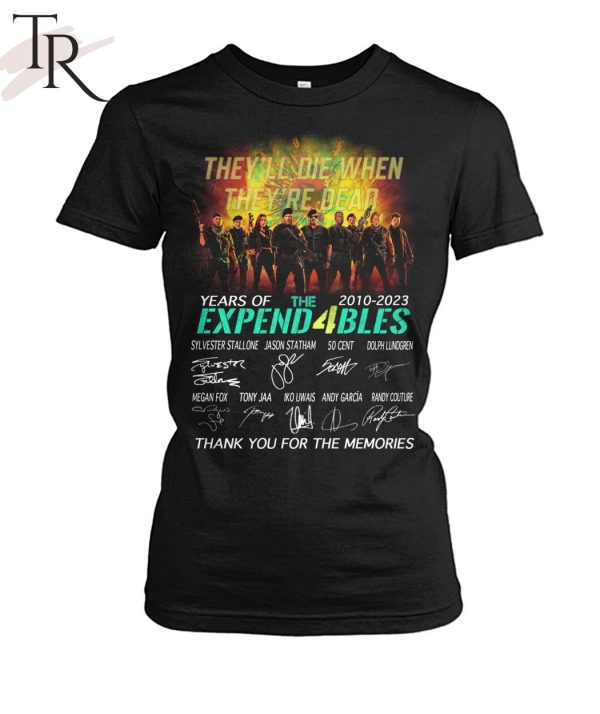 13 Years Of 2010 – 2023 Expend4bles Thank You For The Memories T-Shirt