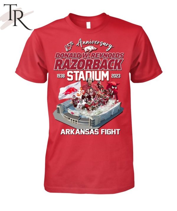 85th Anniversary 1938 – 2023 Donald W.Reynolds Razorback Stadium Arkansas Fight T-Shirt