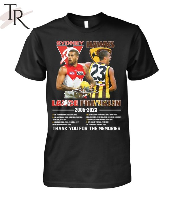 Lance Franklin 2005 – 2023 Thank You For The Memories T-Shirt