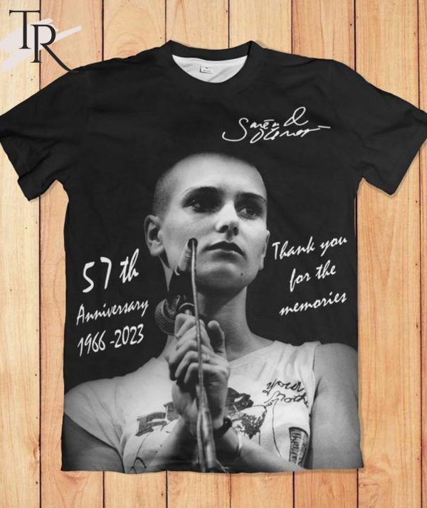 Sinead O’Connor 57th Anniversary 1996 2023 Memories T-Shirt