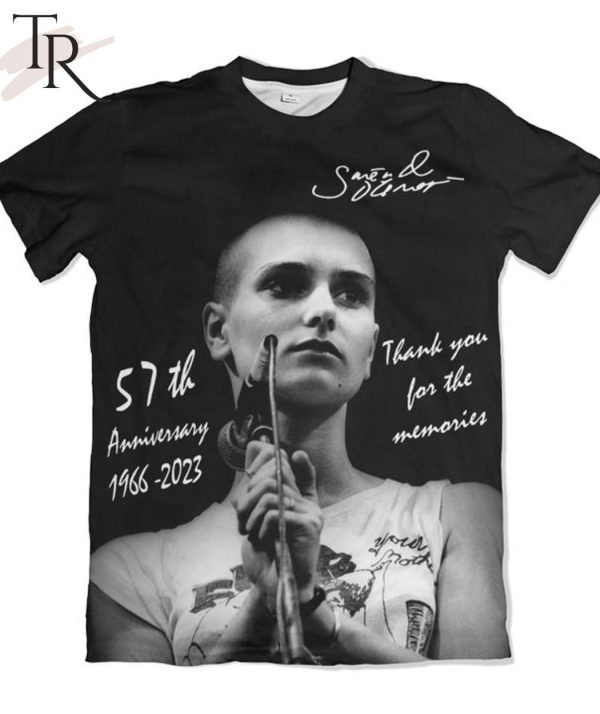 Sinead O’Connor 57th Anniversary 1996 2023 Memories T-Shirt