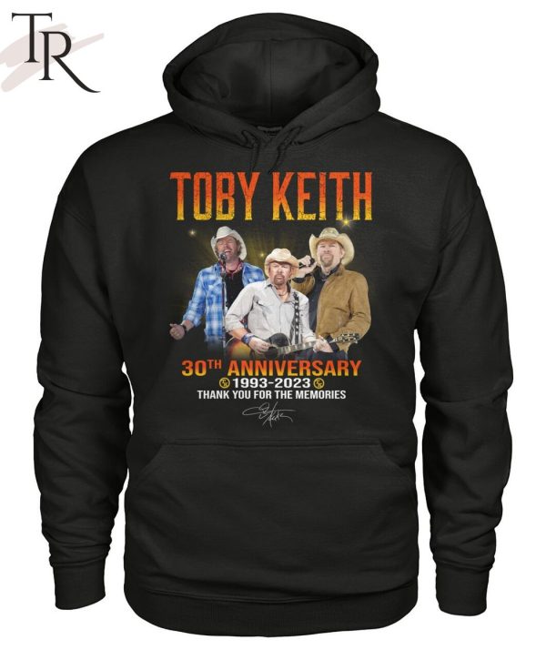 Toby Keith 30th Anniversary 1993 – 2023 Thank You For The Memories T-Shirt