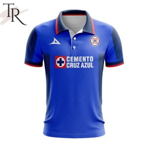 LIGA MX Cruz Azul 2023 – 2024 Home Polo Shirt