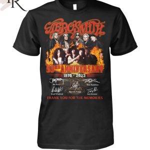 Aerosmith 53rd Anniversary 1970 – 2023 Thank You For The Memories T-Shirt