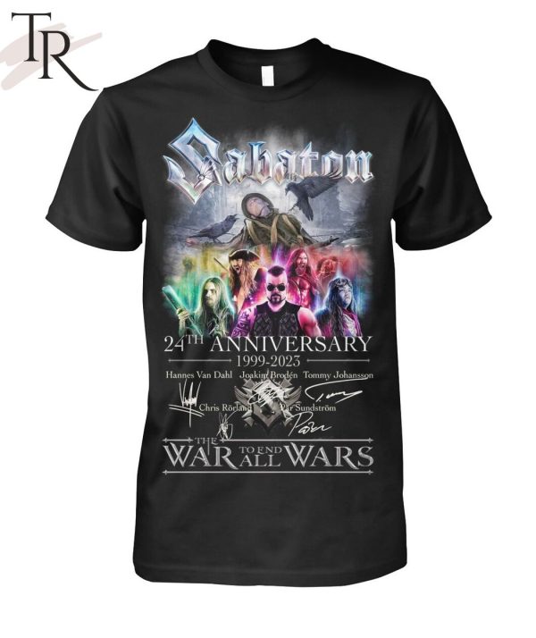 Sabaton 24th Anniversary 1999 – 2023 Thank You For The Memories T-Shirt