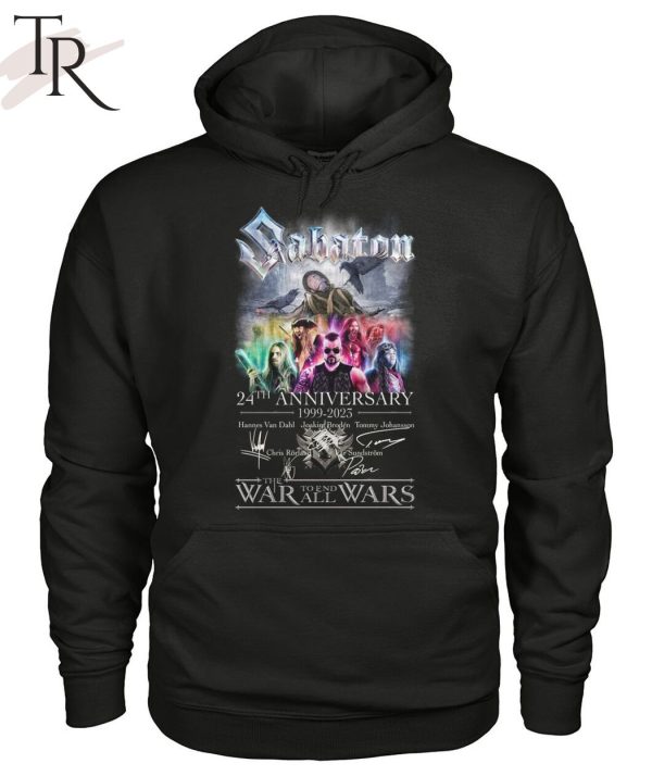 Sabaton 24th Anniversary 1999 – 2023 Thank You For The Memories T-Shirt