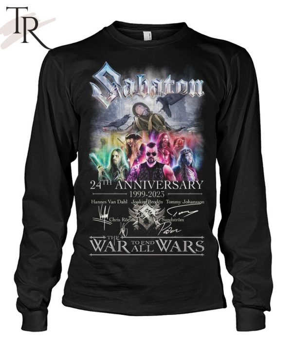 Sabaton 24th Anniversary 1999 – 2023 Thank You For The Memories T-Shirt