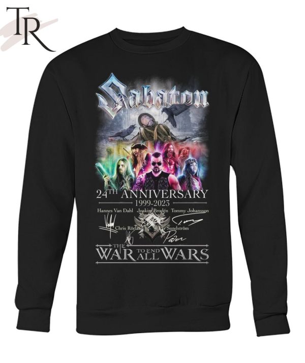 Sabaton 24th Anniversary 1999 – 2023 Thank You For The Memories T-Shirt