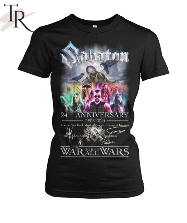 Sabaton 24th Anniversary 1999 – 2023 Thank You For The Memories T-Shirt