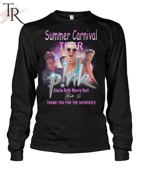 Summer Carnival Tour Alecia Beth Moore Hart Thank You For The Memories T-Shirt