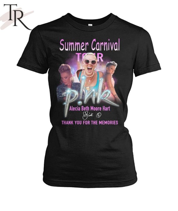 Summer Carnival Tour Alecia Beth Moore Hart Thank You For The Memories T-Shirt