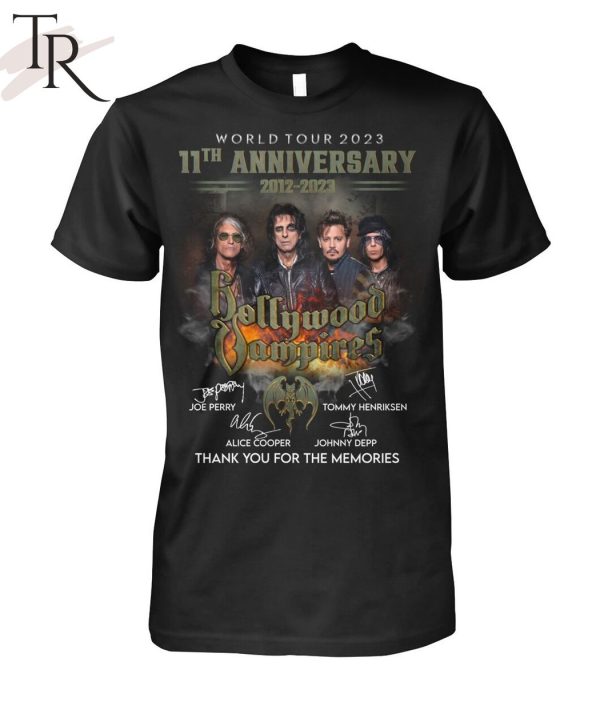 World Tour 2023 11th Anniversary 2012 – 2023 Bollywood Vampires T-Shirt