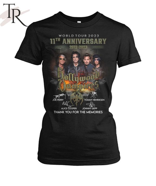 World Tour 2023 11th Anniversary 2012 – 2023 Bollywood Vampires T-Shirt