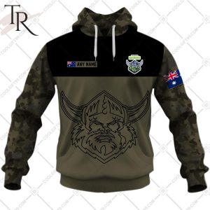 Personalized NRL Camouflage V2 Canberra Raiders Hoodie