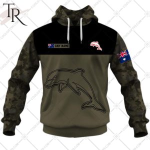 Personalized NRL Camouflage V2 Dolphins Hoodie