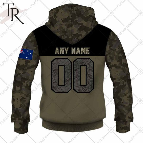 Personalized NRL Camouflage V2 Melbourne Storm Hoodie