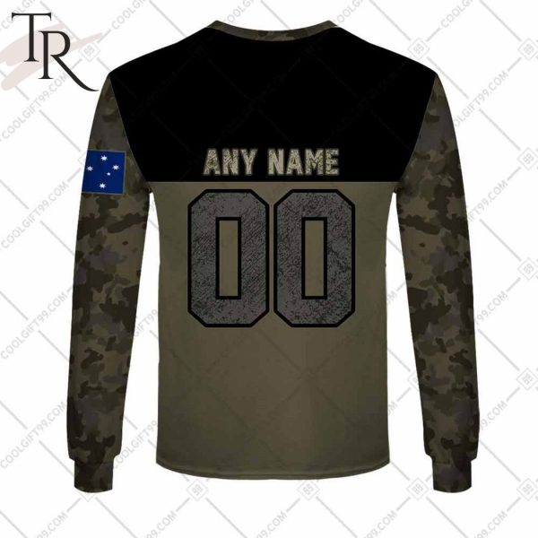 Personalized NRL Camouflage V2 Melbourne Storm Hoodie