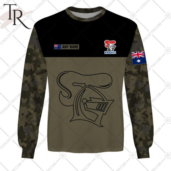 Personalized NRL Camouflage V2 Newcastle Knights Hoodie