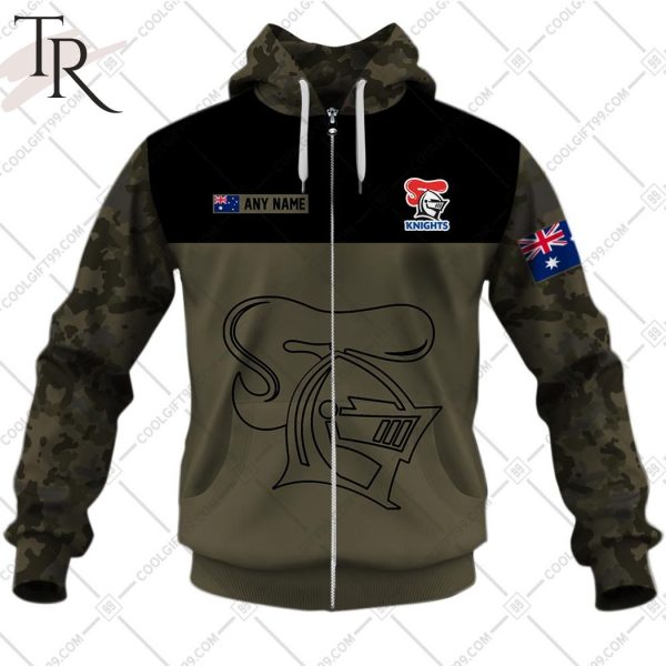 Personalized NRL Camouflage V2 Newcastle Knights Hoodie