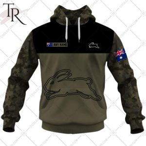 Personalized NRL Camouflage V2 South Sydney Rabbitohs Hoodie