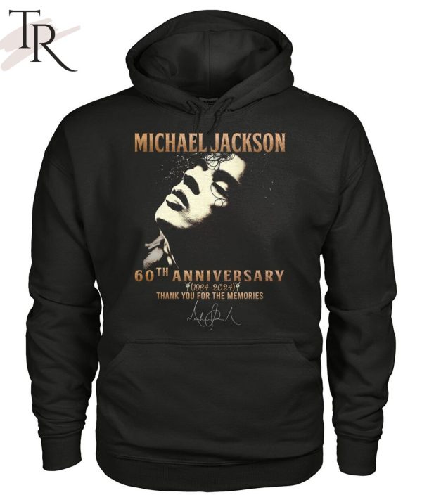 Michael Jackson 60th Anniversary 1964 – 2024 Thank You For The Memories T-Shirt