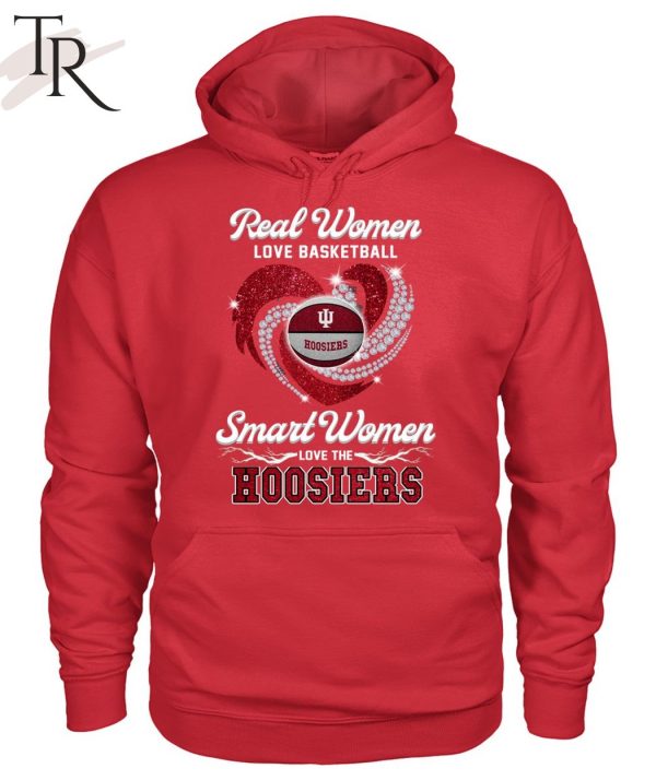 NEW] Real Women Love Football Smart Women Love The Hoosiers T-Shirt