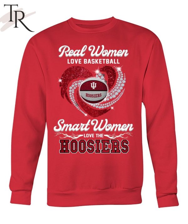 NEW] Real Women Love Football Smart Women Love The Hoosiers T-Shirt