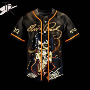Custom Name And Number Elvis Presley Halloween Design Baseball Jersey