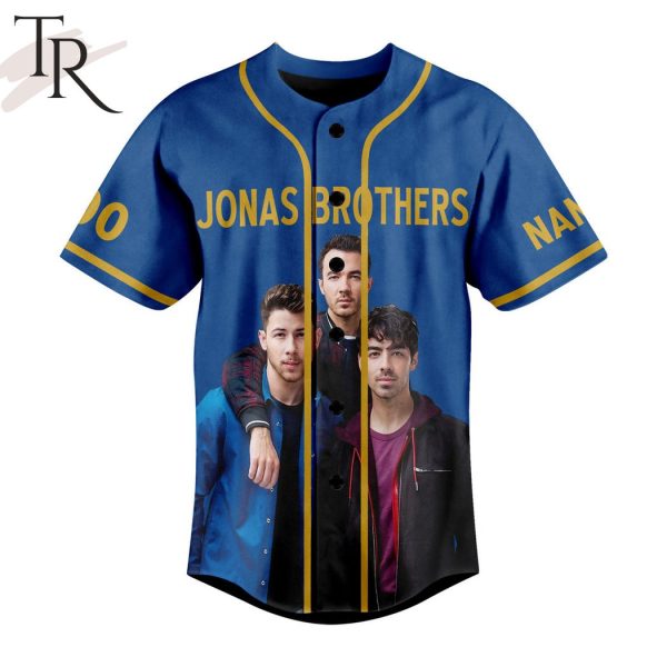 Custom Name And Number Jonas Brothers Baseball Jersey