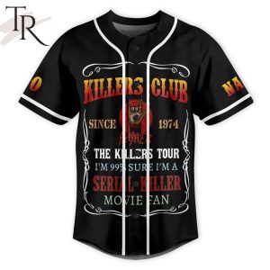 Custom Name And Number Killers Club Since 1974 The Killers Tour Baseball Jersey