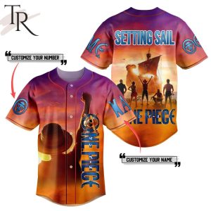 Custom Name And Number One Piece Setting Sail Baseball Jersey