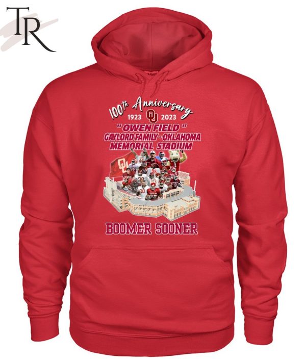 100th Anniversary 1923 – 2023 Owen Field Gaylord Family – Oklahoma Memorial Stadium Boomer Sooner T-Shirt