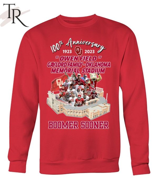 100th Anniversary 1923 – 2023 Owen Field Gaylord Family – Oklahoma Memorial Stadium Boomer Sooner T-Shirt