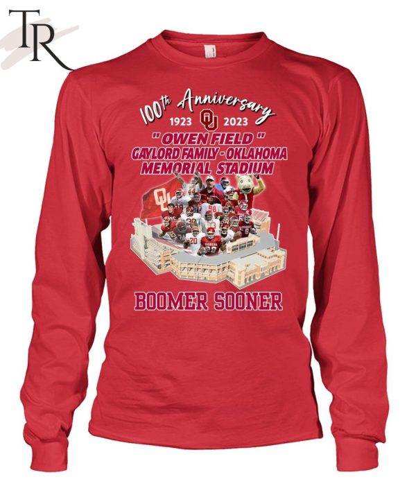 100th Anniversary 1923 – 2023 Owen Field Gaylord Family – Oklahoma Memorial Stadium Boomer Sooner T-Shirt