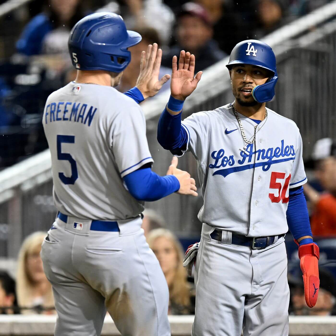 Mookie Betts and Freddie Freeman of the Los Angeles Dodgers Achieve ...