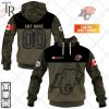 Personalized CFL Calgary Stampeders Camo V2 Style Hoodie
