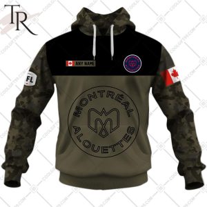 Personalized CFL Montreal Alouettes Camo V2 Style Hoodie