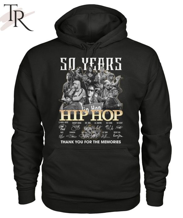 50 Years Of 1973 – 2023 Hip Hop Thank You For The Memories T-Shirt