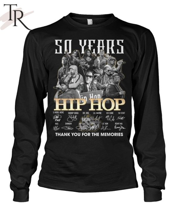 50 Years Of 1973 – 2023 Hip Hop Thank You For The Memories T-Shirt