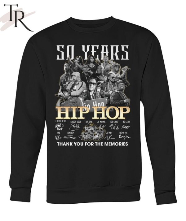 50 Years Of 1973 – 2023 Hip Hop Thank You For The Memories T-Shirt