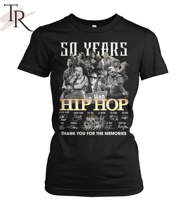 50 Years Of 1973 – 2023 Hip Hop Thank You For The Memories T-Shirt