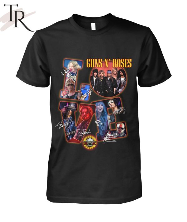 Love Guns N’ Roses Signature T-Shirt