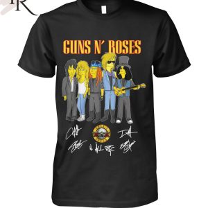 Rock Band Guns N’ Roses Signature T-Shirt