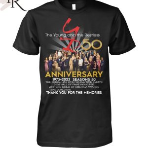 The Young And The Restless 50th Anniversary 1973 – 2023 Thank You For The Memories T-Shirt