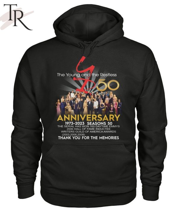 The Young And The Restless 50th Anniversary 1973 – 2023 Thank You For The Memories T-Shirt