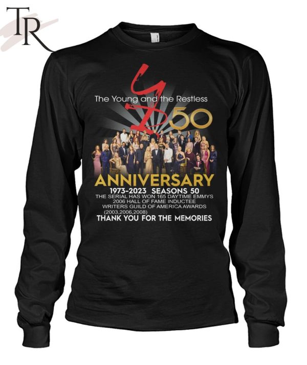 The Young And The Restless 50th Anniversary 1973 – 2023 Thank You For The Memories T-Shirt