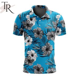 NRL Cronulla-Sutherland Sharks Special Aloha Golf Polo Shirt Design