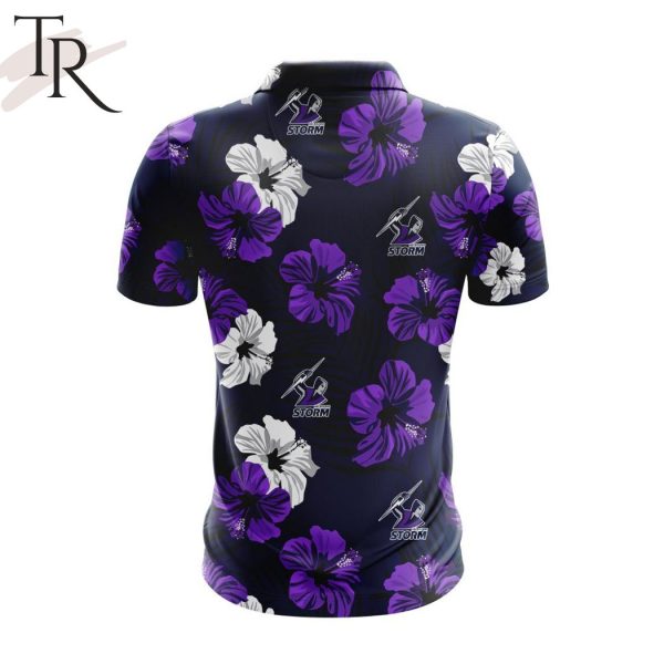 NRL Melbourne Storm Special Aloha Golf Polo Shirt Design