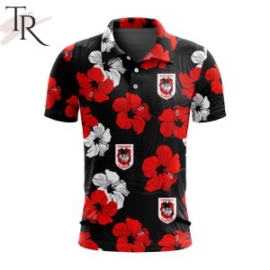 NRL St. George Illawarra Dragons Special Aloha Golf Polo Shirt Design